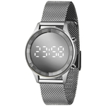 Relógio Lince LDM4648L SXSX Digital feminino espelhado prata