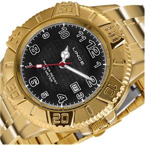 Relógio Lince Masculino Esportivo Dourado WR Orient Mrg4334l