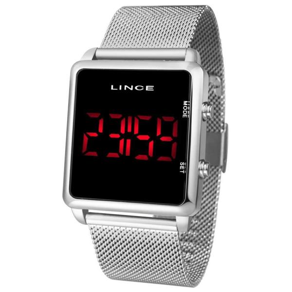 Relógio Lince Masculino Ref: Mdm4596l Pxsx Digital LED Prateado