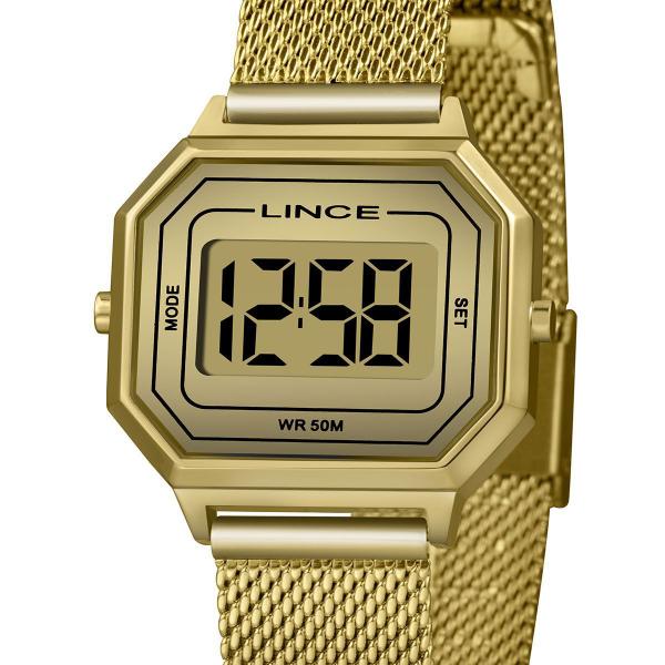 Relógio Lince SDPH128L CXKX Digital Feminino Dourado