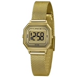 Relógio Lince SDPH128L CXKX Digital feminino dourado