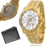 Relógio Magnum Automático Masculino Dourado Ouro 2 anos de garantia MA33979H