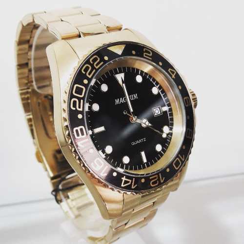 Relógio Magnum Masculino Dourado Ma32934u