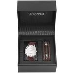 Relógio Magnum Masculino Kit com Pulseira Ma21900d