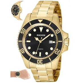 Relógio Magnum Masculino - Ma33068u Casual Dourado