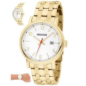 Relógio Magnum Masculino - Ma34610h Casual Dourado