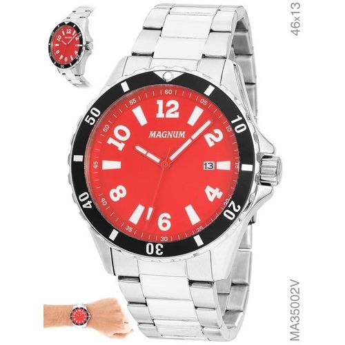 Relógios Web Shop - Loja Oficial Loja Credenciada Relógio Magnum Masculino  Ref: Ma32229h Cronógrafo Dourado