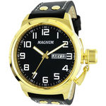 Relógio Magnum Masculino Ma32756U Pulseira De Couro Preto