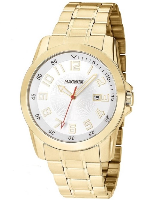 Relógio Magnum Masculino Sports MA34414T Pulseira Borracha