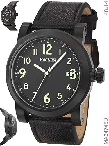 Relógio Magnum Masculino Ref: Ma34745d Casual Black