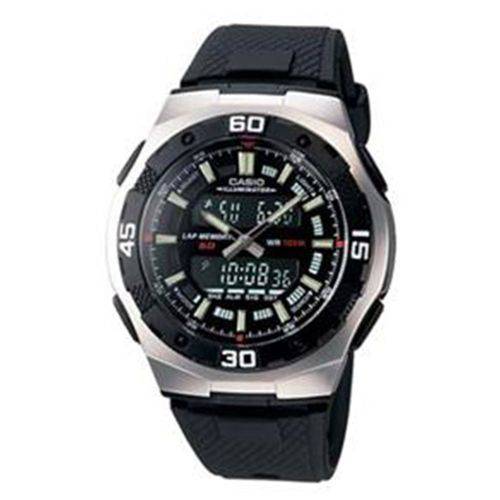 Relógio Masculino Anadigi Casio Aq-164W-1AVD - Preto
