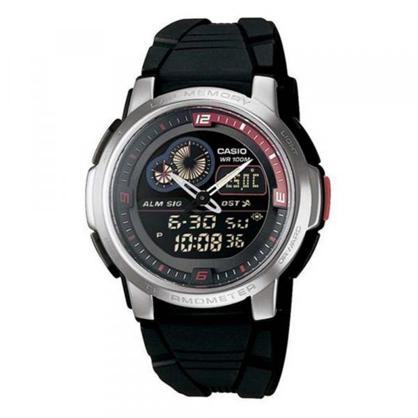 Relógio Masculino Anadigi Casio AQF-102W-1BVDF - Preto