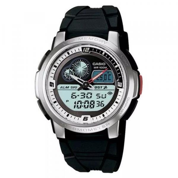 Relógio Masculino Anadigi Casio Aqf-102W-7BV - Preto