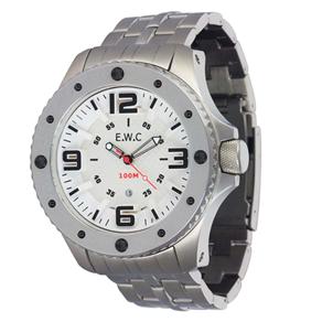Relógio Masculino Analógico EWC Colossal Steel EMT11323-B-SLV - Prata