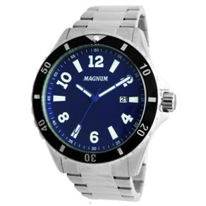 Relógio Masculino Analógico Magnum MA35002F - Azul/Prata
