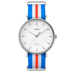 Relógio Masculino Analógico Timex Weekender TW2P91100WW/N - Azul/Branco/Vermelho