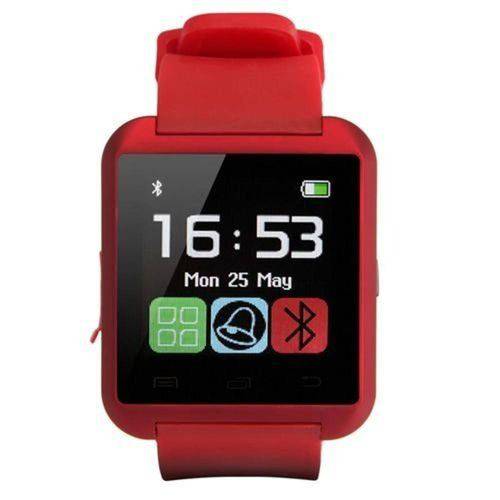 Relógio Masculino Bluetooth Smart U8 Vermelho