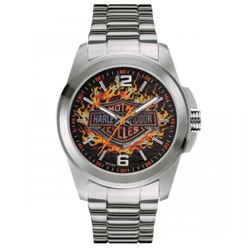 Relógio Masculino Bulova Harley Davidson Wh30528t - Prata