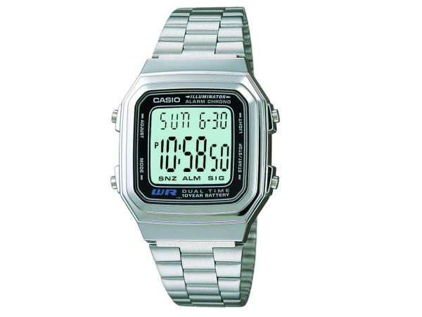 Relógio Masculino Casio A178WA-1ADF - Digital Resistente à Água Calendário