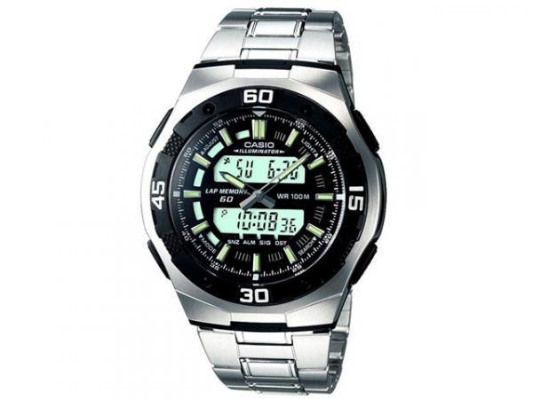 Tudo sobre 'Relógio Masculino Casio Anadigi - Resisitente à Água Cronômetro Mundial AQ-164WD-1AV'