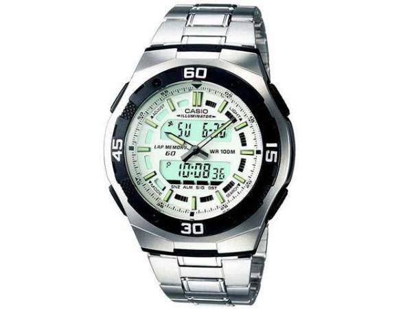 Tudo sobre 'Relógio Masculino Casio Anadigi - Resistente à Água Cronômetro Mundial AQ-164WD-7AV'