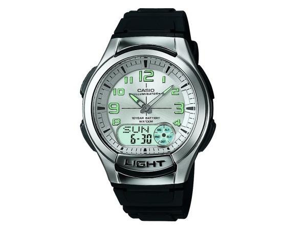 Tudo sobre 'Relógio Masculino Casio Anadigi - Resistente à Água Cronômetro Mundial AQ180V 7BVDF'