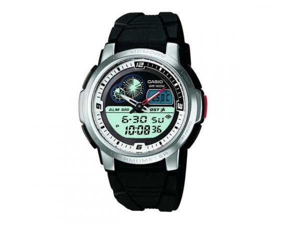 Relógio Masculino Casio Anadigi - Resistente à Água Mundial AQF 102W 7BV