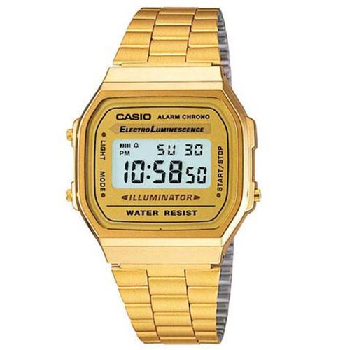 Relógio Masculino Casio Digital A-168WG-9WDF - Dourado