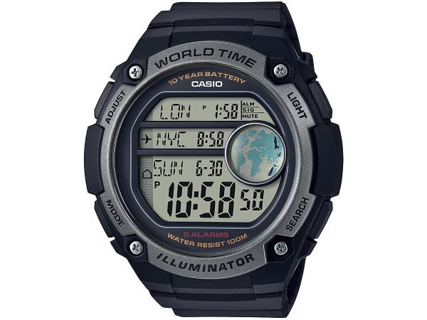 Relógio Masculino Casio Digital - Resistente à Água AE-3000W-1AVDF