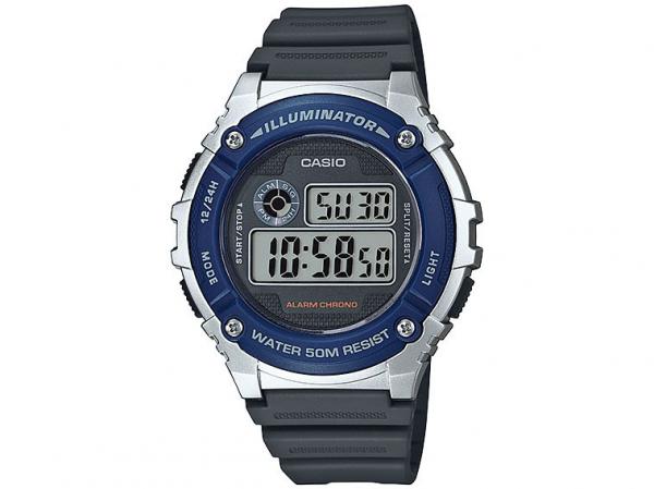Relógio Masculino Casio Digital - Resitente à Água W-216H-2AVDF