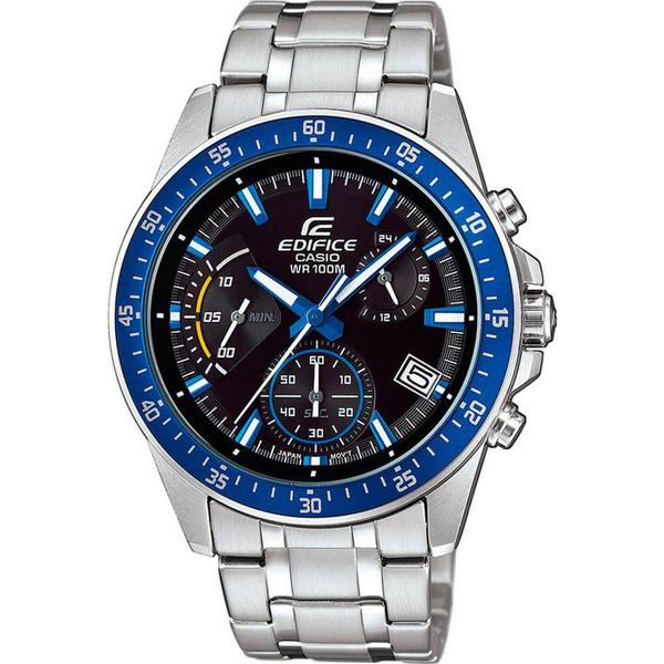 Relógio Masculino Casio Edifice EFV-540D-1A2VUDF - Prata/Azul