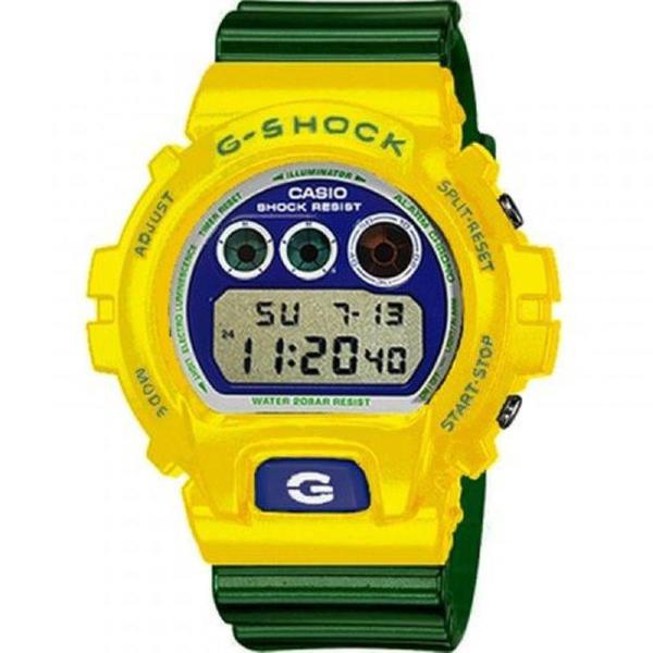 Relogio Masculino Casio G-shock Anadigi - Dw-6900brasil-9dr - Amarelo