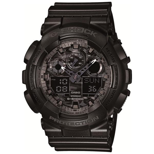 Relógio Masculino Casio G- Shock Anadigi GA-100CF-1ADR -Preto