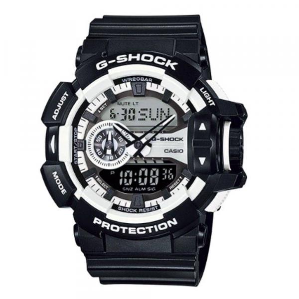 Relógio Masculino Casio G-Shock Ga-400-1adr - Preto/Branco