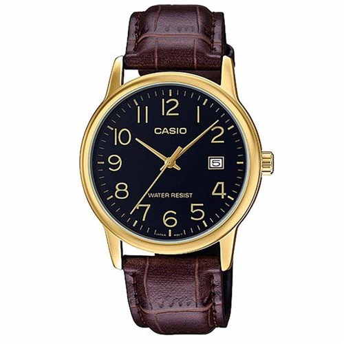 Relógio Masculino Casio Mtp-V002gl-1Budf - Dourado/Marrom