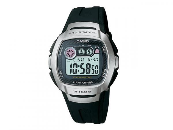 Relógio Masculino Casio Mundial W-210-1AV Digital - com Cronômetro Resistente à Água