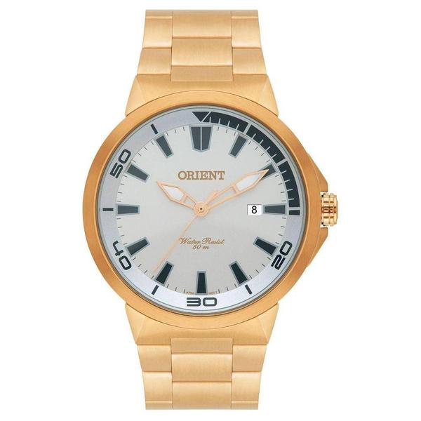 Relógio Masculino Clássico Dourado Orient Mgss1104a S1kx