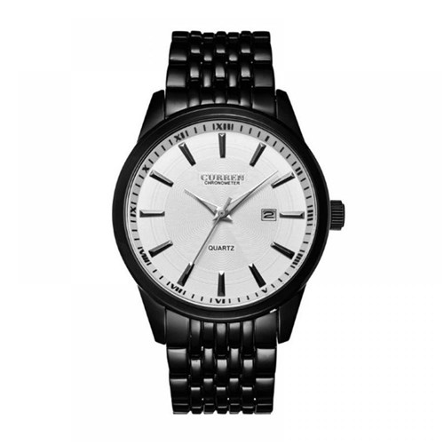 Relógio Masculino Curren Analógico 8052 Preto e Branco