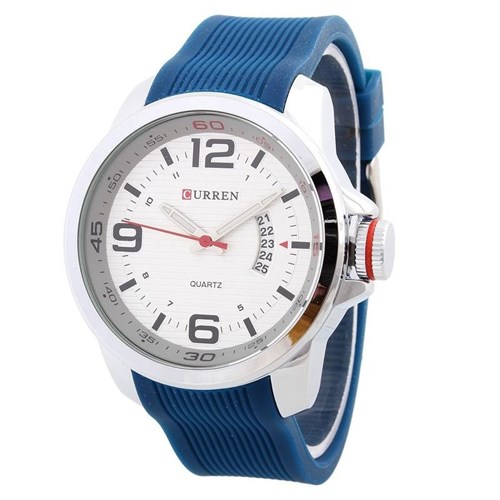 Relógio Masculino Curren Analógico Casual 8174 Azul