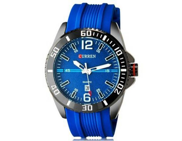 Relógio Masculino Curren Analógico Casual Azul 8178