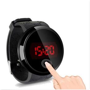 Relógio Masculino de Pulso Silicone Digital Led Touch Screen