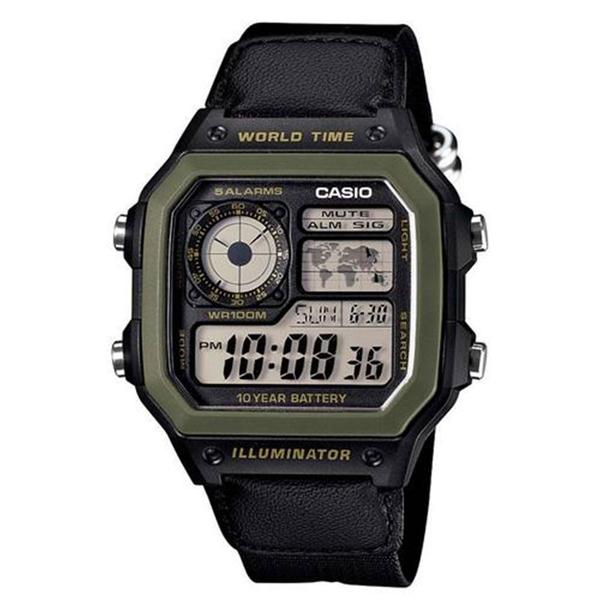 Relógio Masculino Digital Casio AE1200WHB1BVDF - Preto - Casio
