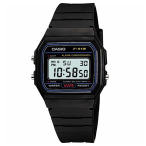 Relógio Masculino Digital Casio F91W1DG - Preto