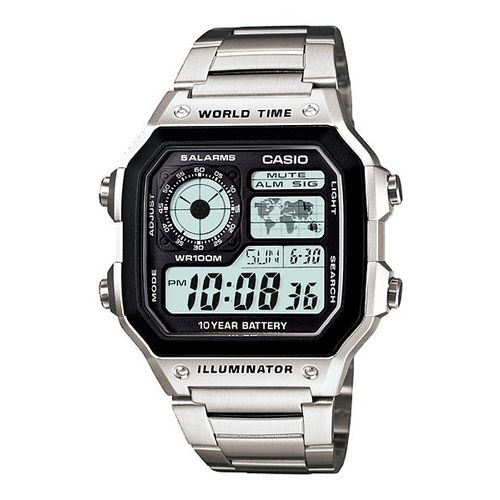 Relógio Masculino Digital Casio Multifunção AE-1200WHD-1AVDF