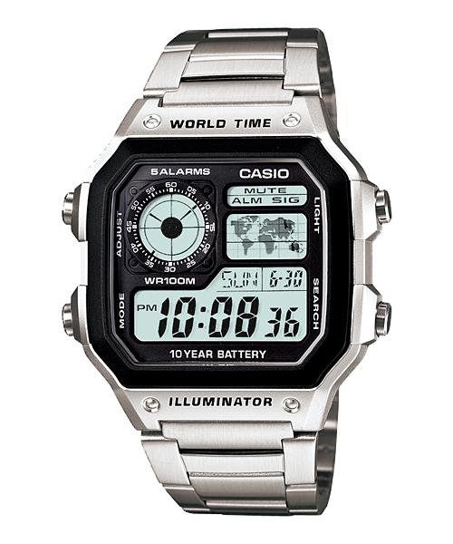 Relógio Masculino Digital Casio Multifunção Ae-1200Whd-1Avdf
