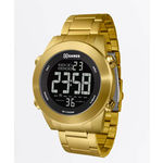 Relógio Masculino Digital Dourado Fundo Negativo Esportivo