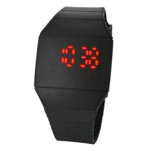Relógio Masculino Digital Led Touch Silicone