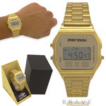 Relógio Masculino Dourado Mormaii Vintage Digital MOJH02AB/4D