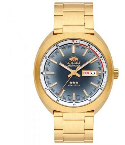 Relógio Masculino Dourado Orient 469gp082 G1kx