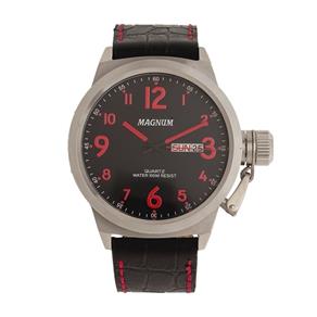 Relógio Masculino Magnum Analógico - Ma33415v -preto/vermelho